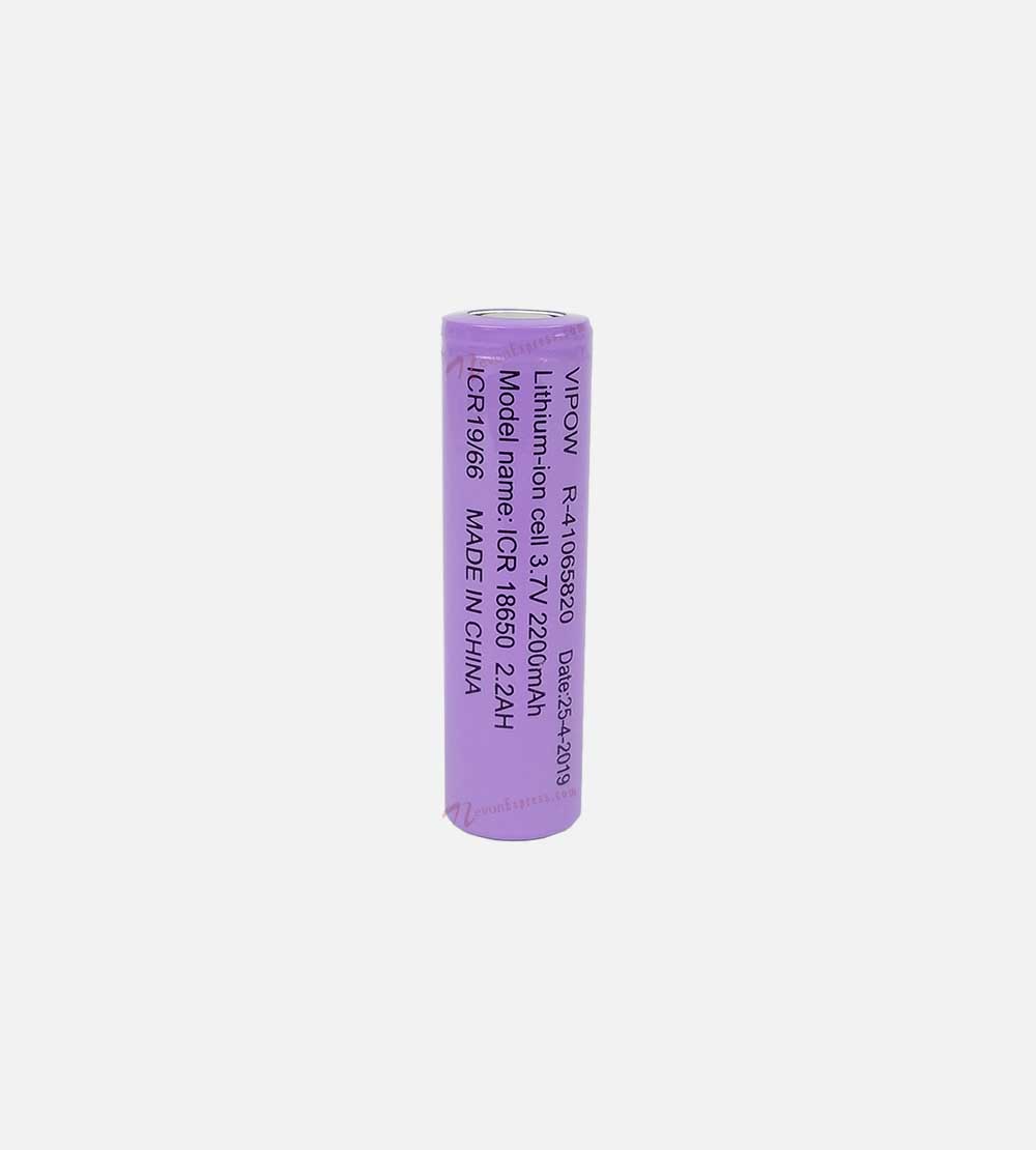 Lithium-Ion 18650 Rechargeable Cell 3.7V 2200mAh (2C) Grade-A