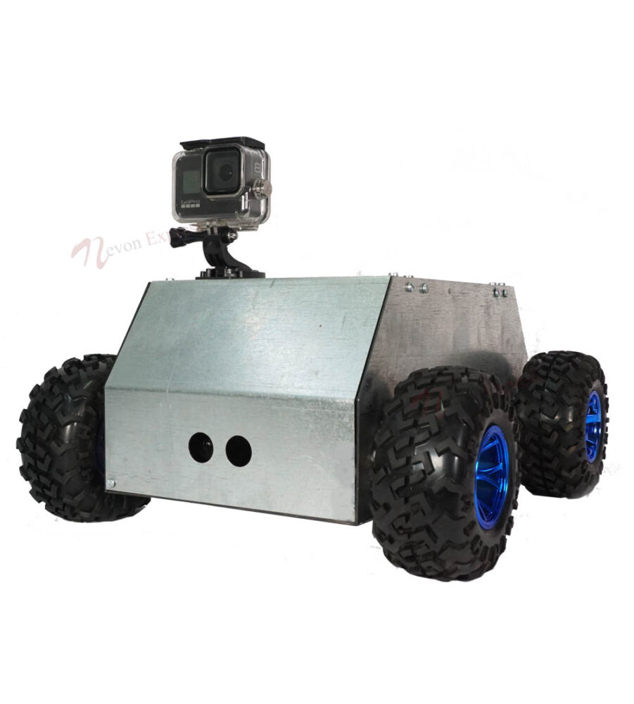 Buy DIY All Terrain Military Robot Metal Chassis With LED Headlight ...