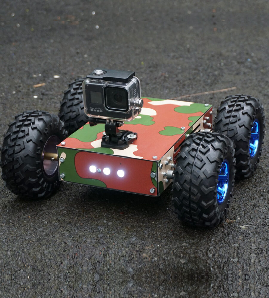 Buy DIY All Terrain Military Robot Metal Chassis With LED Headlight ...