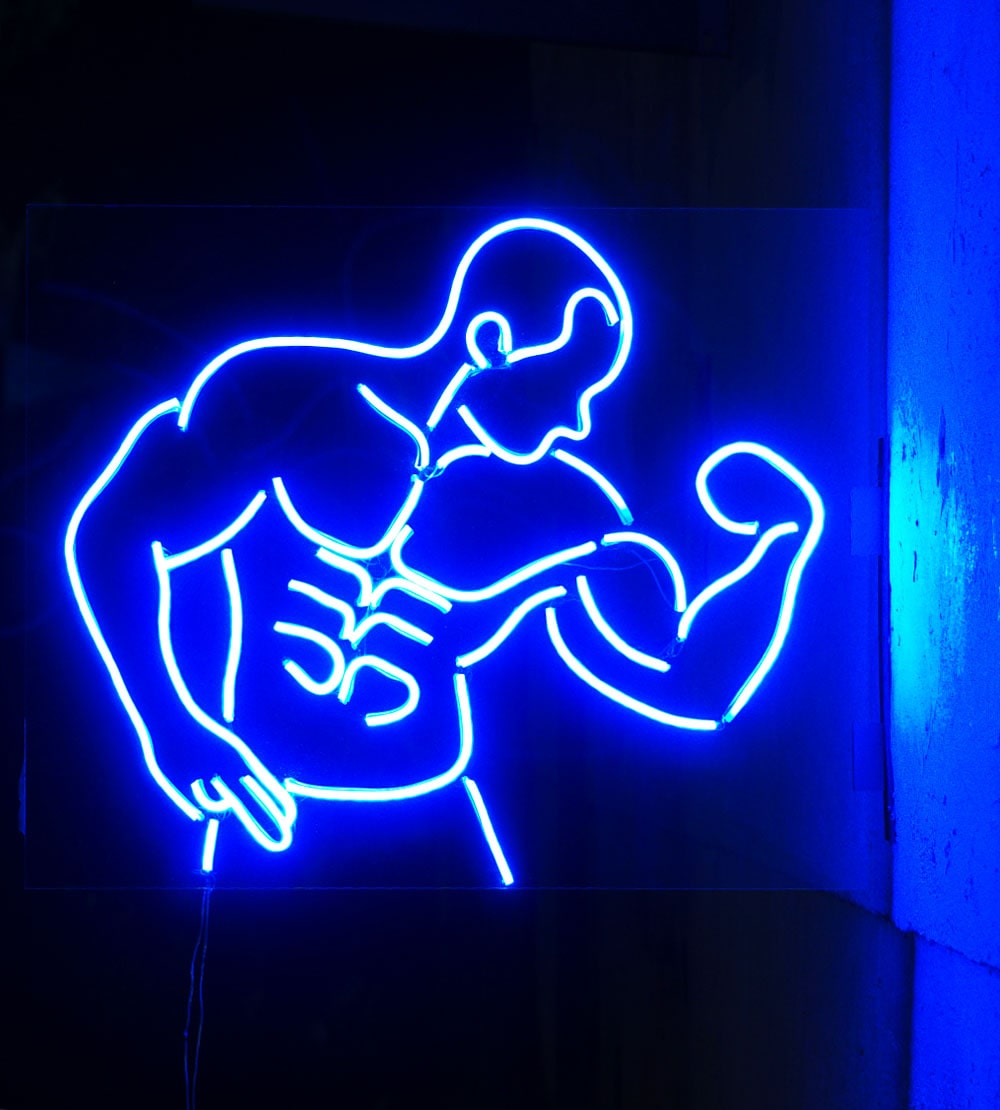 Gym Mode ON - Neon LED Schild 